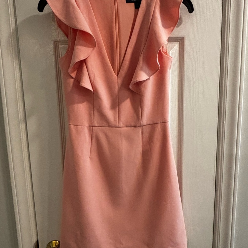 Elegant Pink Ruffle Dress